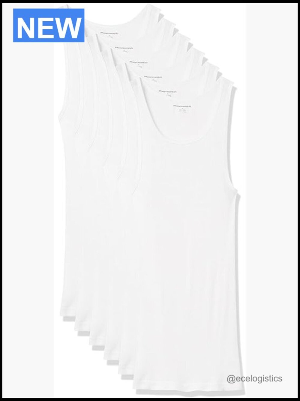 Men's Lightweight Cotton Slim Fit Tank Undershirts 6-Pack